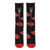Naruto Akatsuki Cloud Men's Black Crew Socks - 2 of 4