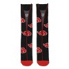 Naruto Akatsuki Cloud Men’s Black Crew Socks - image 2 of 4