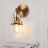 LNC Dendrophyllia 4.7-in W 1-Lights  Polished Gold and Clear Glass Modern/Contemporary  Vanity Lights - 2 of 4