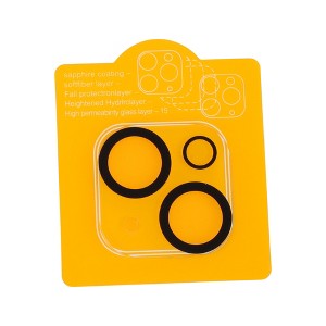 Unique Bargains Cell Phone Camera Cover 5H Glossy Camera Protector Glass Translucent & Black 1 Pcs - 1 of 4