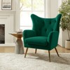 Godefroy Upholstery Accent Chair velvet with Wingback | Karat Home - 3 of 4