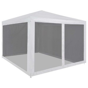 vidaXL Party Tent with 4 Mesh Sidewalls 9.8' x 9.8' - 1 of 4