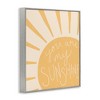 Stupell Industries You Are My Sunshine Simplistic Sun Beam Rays Black Framed Giclee Art - 3 of 4