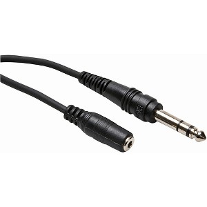 Hosa MHE310 Balanced 1/4" TRS Male to Stereo 3.5mm Female Headphone Extension Cable - 1 of 2