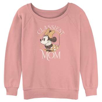 Junior's Women Minnie Mouse Classiest Mom Sweatshirt