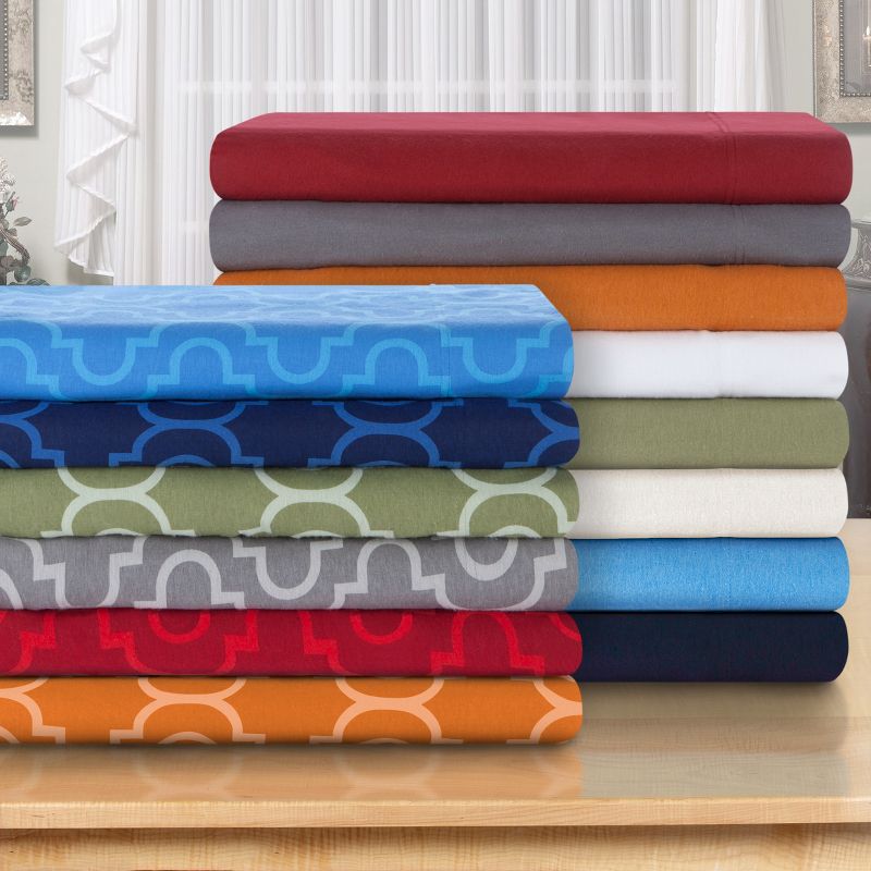 Brushed Cotton Flannel Smooth Heavyweight Soft Modern Contemporary Deep Pocket Sheet Set by Blue Nile Mills, 5 of 6