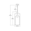 Elk Home Crested Butte 1 - Light Pendant in  Antique Brushed Aluminum - 2 of 3