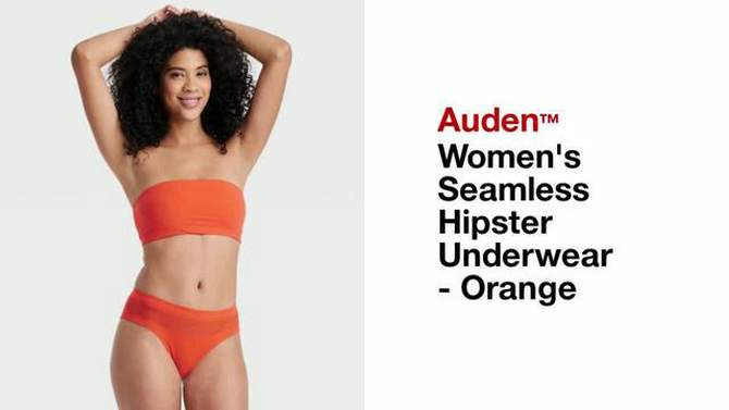 Women's Seamless Hipster Underwear - Auden™ Orange, 2 of 6, play video