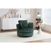 Oversized Corduroy Round Swivel Accent Chair with Pillows for Living Room, Bedroom - 4 of 4