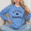 Simply Sage Market Women's Graphic Sweatshirt Blessed Mama Heart - 2 of 3