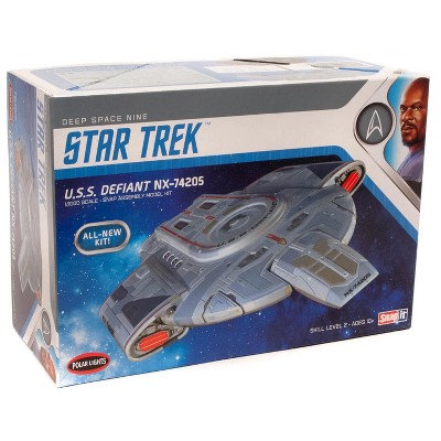 Skill 2 Model Kit USS Defiant NX-74205 Starship "Star Trek: Deep Space Nine" 1/1000 Plastic Snap Model by Polar Lights