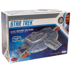 Skill 2 Model Kit USS Defiant NX-74205 Starship "Star Trek: Deep Space Nine" 1/1000 Plastic Snap Model by Polar Lights - 1 of 1