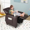 Infans Kids Recliner Chair w/Cup Holder & Side Pocket Adjustable Backrest Footrest - 4 of 4