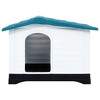 VidaXL Dog House Blue 35.6"x26.8"x26" Polypropylene - 2 of 4