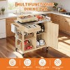 coucheta Outdoor Grill Cart with Wheels and Stainless Steel Top, Mobile BBQ Station with Storage & Spice Rack, Kitchen Island for Patio, Backyard - 4 of 4