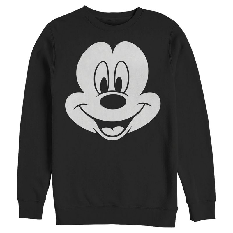 Men's Mickey & Friends Large Face Sweatshirt, 1 of 5