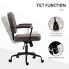 Lyngins Microfiber Home Office Desk Chair with Swivel Wheels,Adjustable Height, and Tilt Function Living Room,Bedroom,Study Room - 3 of 4