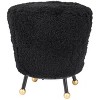Oriana Ottoman - FOX6261 - Black - Safavieh Couture - 3 of 4