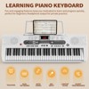 SKONYON 61-Key Electronic Keyboard Piano Set with LCD Screen, Lighted Keys, 3-Teaching Modes; Ideal for Keyboard Piano for Beginners - 3 of 4