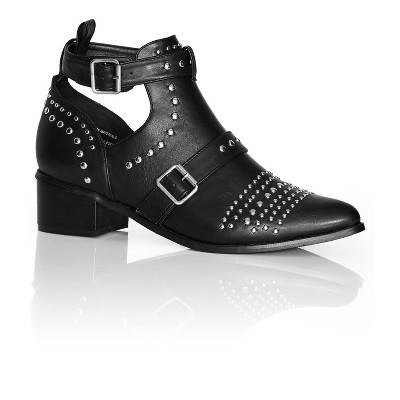 Women's WIDE FIT Cristi Ankle Boot - black | CITY CHIC