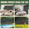 SEVOBAL Patio Decorative Screens 6 Piece Patio Privacy Paged Patio Decorative Screens Patio Screen Decorative for Yard, Black, 45.47"*15.75"*72.05" - 4 of 4