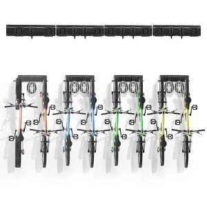 VEVOR Bike Storage Rack, 8 Bike Racks and 7 Helmets Hooks, Wall Mount Bike Storage Hanger, Home & Garage Organizer - 1 of 4