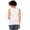 Rekucci Curvy Woman Travel in Style Scoop Neck Tank Top – Comfortable, Flattering & Wrinkle-Resistant - Black , 2X - 3 of 3