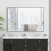 Vynxaria 48x32 Inch Black Framed Wall Mirror - Modern Oversized Rectangle Mirror - 2 of 4