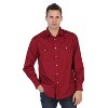 Gioberti Men's Solid Long Sleeve Western Shirt with Pearl Snap-on Buttons - 3 of 4