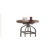 NicBex Round Dining Table 24" Modern Minimalist Gunmetal Finish Adjustable Height Bar Table for Dining Room - 4 of 4