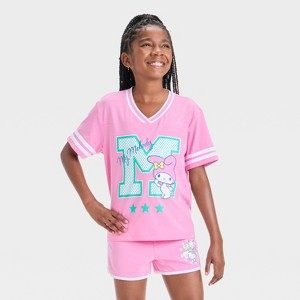 Girls' My Melody Elevated Spirit T-Shirt - Pink - 1 of 4