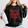 Merry Mom's Club Distressed - Women's Lightweight Garment Dyed Sweatshirt - 2 of 4