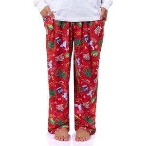 National Lampoon's Christmas Vacation Men's Tossed Print Sleep Pajama Pants - 1 of 4