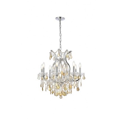 Elegant Lighting Maria Theresa 9 - Light Chandelier in  Chrome