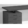 Monarch Specialties Computer Desk Home Office Laptop Left Right Set-Up Storage Drawers 48InchL Work Metal Laminate Grey Black Contemporary Modern - 4 of 4