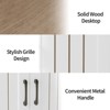 Sideboard Buffet Cabinet with Doors & Drawers, Farmhouse Kitchen Storage Cabinet with Adjustable Shelves, White Coffee Bar for Dining Room - 3 of 4