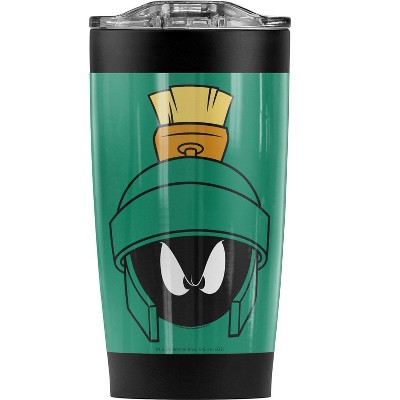Looney Tunes Marvin Face Steel Tumbler 20oz Coffee Travel Mug