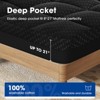 kayamas 3" Double-layer Mattress Topper include 2"  Gel Memory Foam and 1" Pillow Top Mattress Pad Cover with Elastic deep pocket - 3 of 4