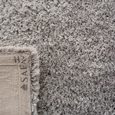 Silver Tufted Handmade Reversible Shag Area Rug 8' x 10'