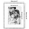 Americanflat Picture Frame with Bamboo-Style Molding and Shatter-Resistant Glass and Mat - Gallery Style Frames for Tabletop or Wall Display - 2 of 4
