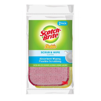 Scotch-Brite Dobie Scrub & Wipe Cloth - 2pk