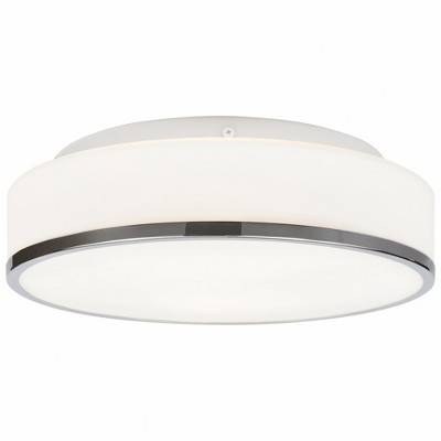 Aero Chrome 12.5" Square LED Flush Mount for Indoor/Outdoor