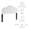 Modway Belinda Headboard – King/California King, Performance Velvet, White - 2 of 4