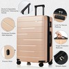 Luggage Sets, 3 Piece Suitcase Set, 20inch/24inch /28inch Carry On Luggage, Airline Approved Hard Shell Case, With Spinner Wheels, TSA Lock - 4 of 4