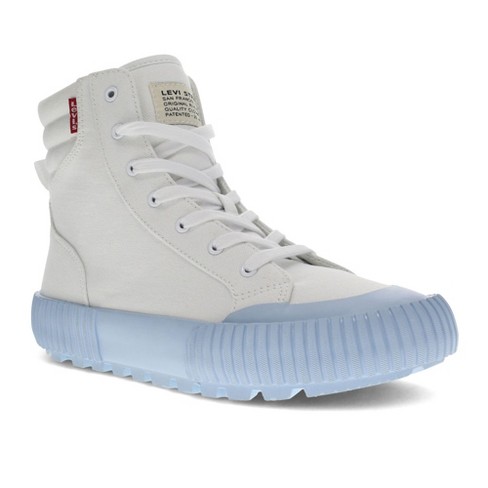 Levi's Womens Olivia Df Fabric Hightop Fashion Sneaker Shoe, White/blue,  Size 7 : Target