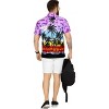 LA LEELA Mens Hawaiian Shirts Short Sleeve Button Down Shirt Men's Vacation Shirts Summer Beach Casual Tropical Shirts for Men Funny - 4 of 4