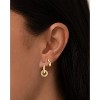 Gold & Silver Plated Cubic Zirconia Drop Earrings, Dainty Huggie Hoop Set, Lightweight Hypoallergenic Jewelry - 2 of 4