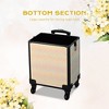 Byootique Rolling Makeup Train Case w/ Cube Case Cosmetic Organizer Travel - 2 of 4