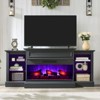 AMERLIFE Farmhouse Electric Fireplace TV Stand - 2 of 4