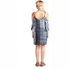 Women's Tie Dye & Fringe Mini Dress - Velzera - 3 of 3